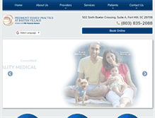Tablet Screenshot of piedmontfamilypracticeatbaxter.com